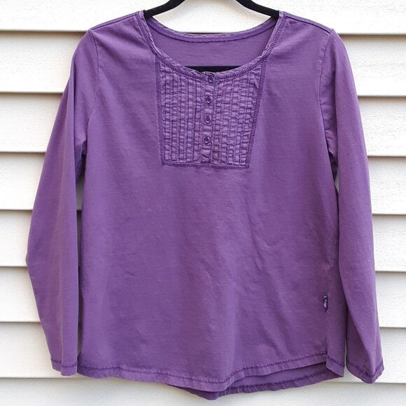 Woolrich Tops - Woolrich Pintucked Long-sleeve Tunic - Purple